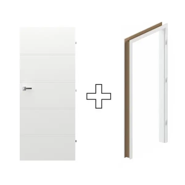 Komplet Drzwi + Ościeżnica Regulowana Porta Trim T prawe 7