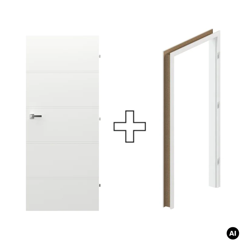 Komplet Drzwi + Ościeżnica Regulowana Porta Trim T prawe 7