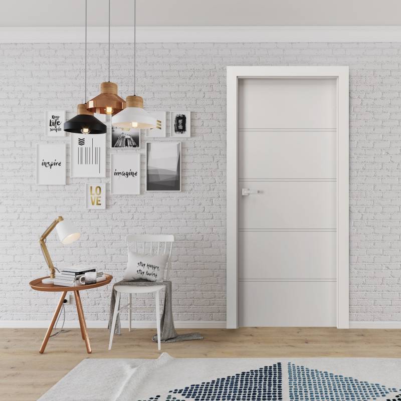 Komplet Drzwi + Ościeżnica Regulowana Porta Trim T prawe 70 przylgowe, TRIM SPXLT10P07LBI0SC30H000