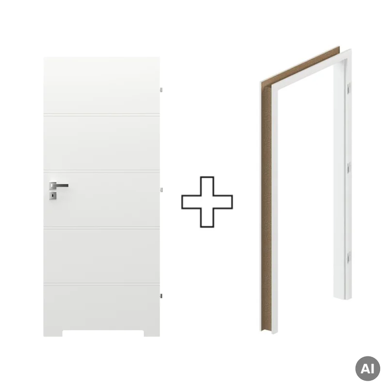 Komplet Drzwi + Ościeżnica Regulowana Porta Trim T prawe 7