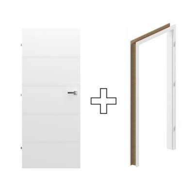 Komplet Drzwi + Ościeżnica Regulowana Porta Trim T lewe 90 przylgowe, TRIM SPXLT10L09LBI0SC30H000