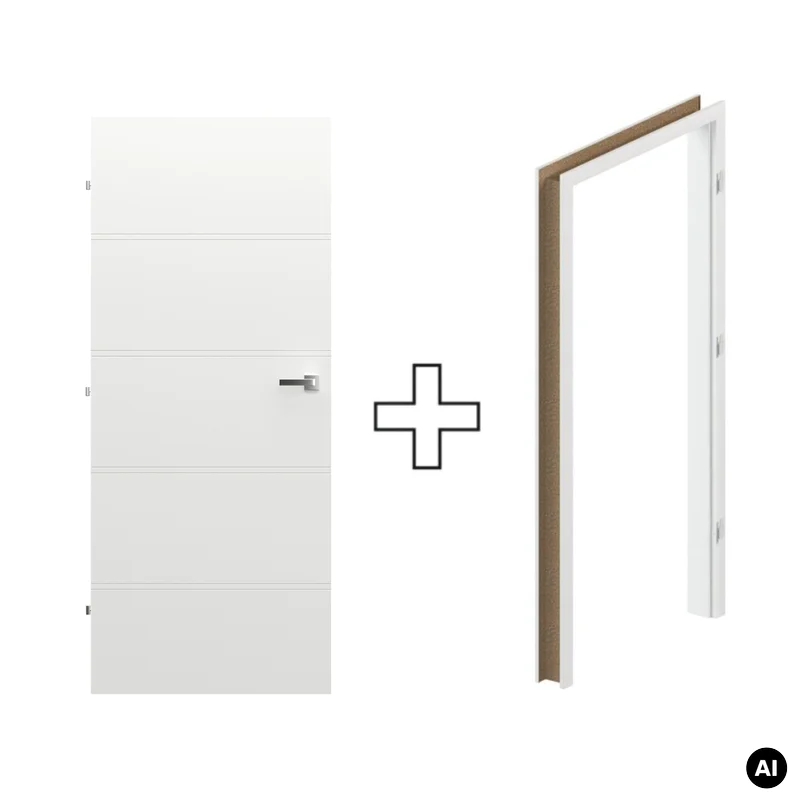 Komplet Drzwi + Ościeżnica Regulowana Porta Trim T lewe 90