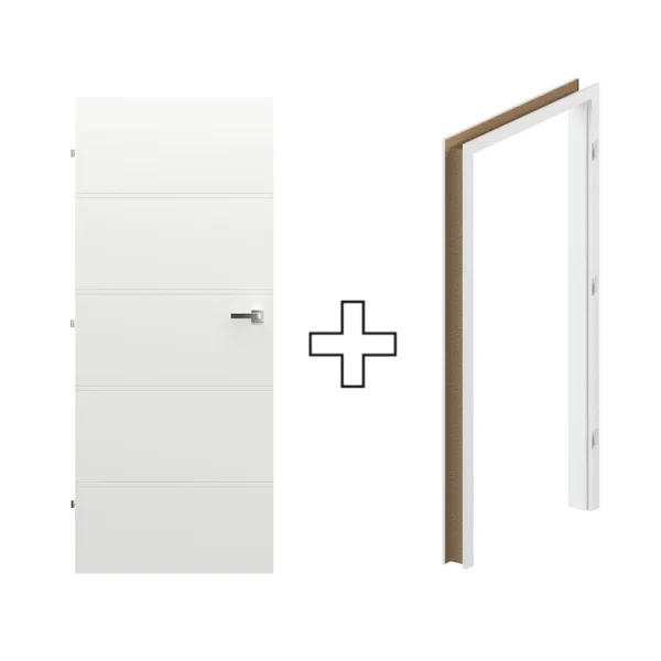 Komplet Drzwi + Ościeżnica Regulowana Porta Trim T lewe 80