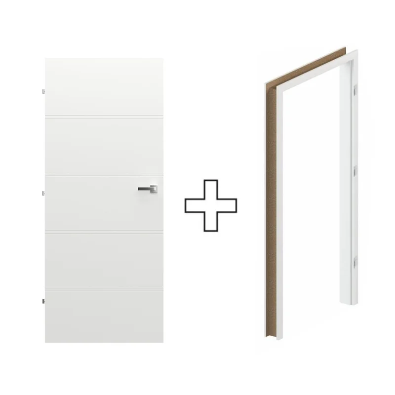 Komplet Drzwi + Ościeżnica Regulowana Porta Trim T lewe 80
