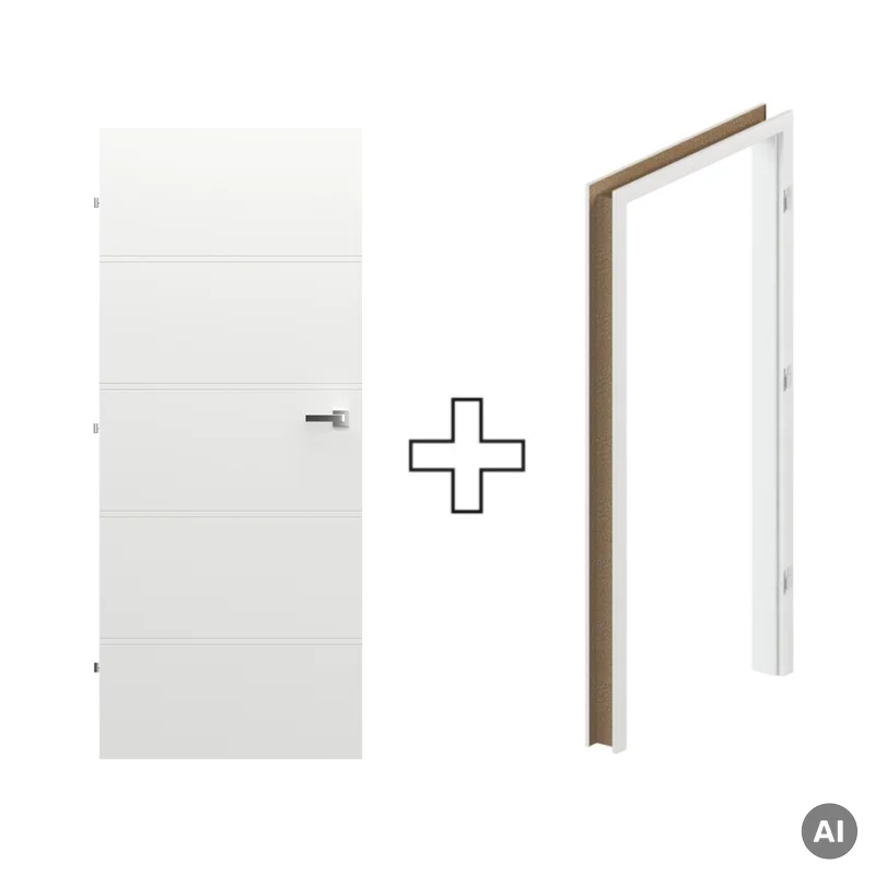 Komplet Drzwi + Ościeżnica Regulowana Porta Trim T lewe 80