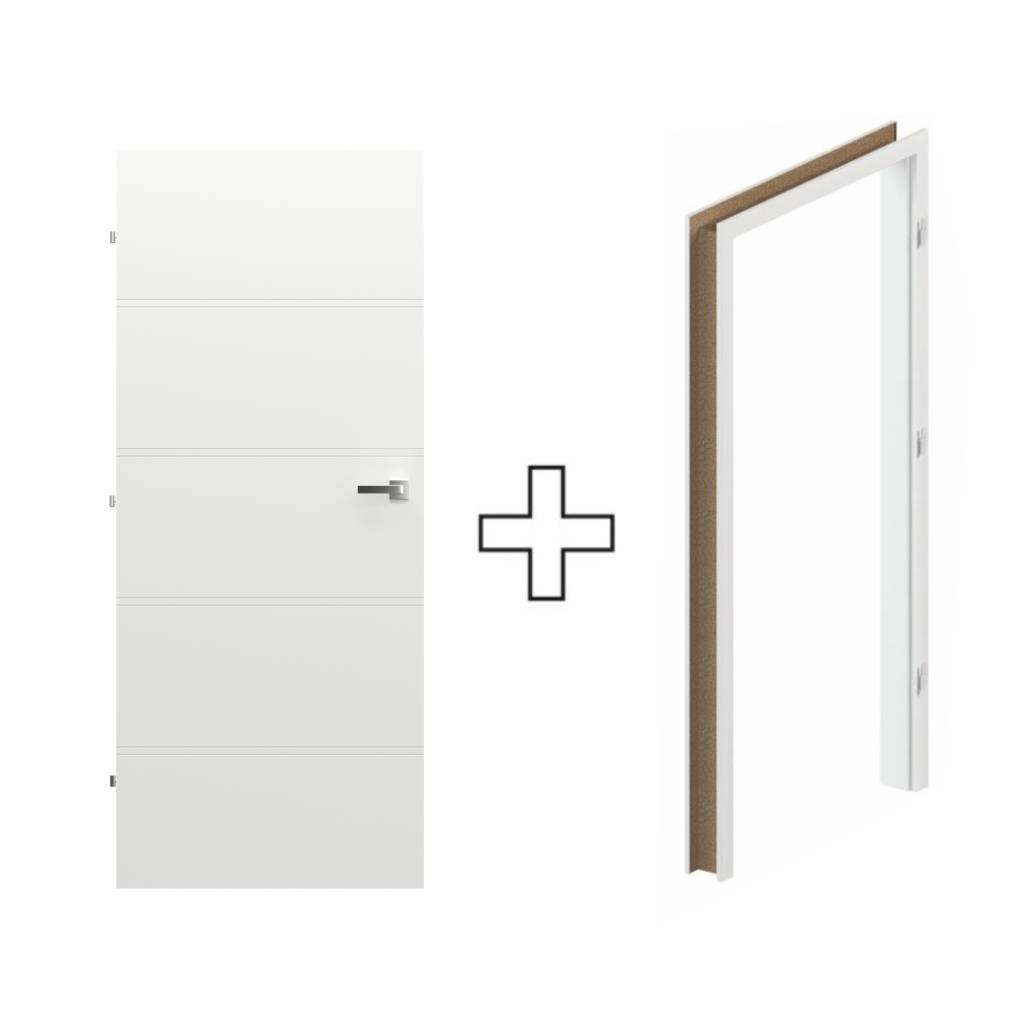 Komplet Drzwi + Ościeżnica Regulowana Porta Trim T lewe 70 przylgowe, TRIM SPXLT10L07LBI0SC30H000