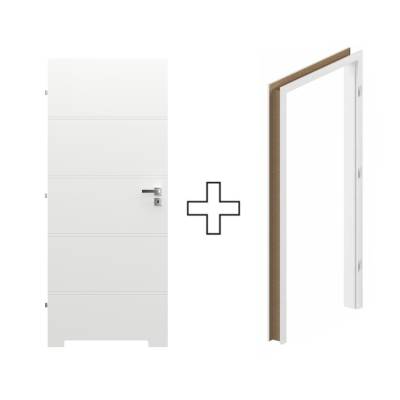 Komplet Drzwi + Ościeżnica Regulowana Porta Trim T lewe 70 przylgowe z podcięciem wentylacyjnym, TRIM SPXLT10L07LBIWSB30H000