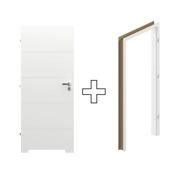 Komplet Drzwi + Ościeżnica Regulowana Porta Trim T lewe 70