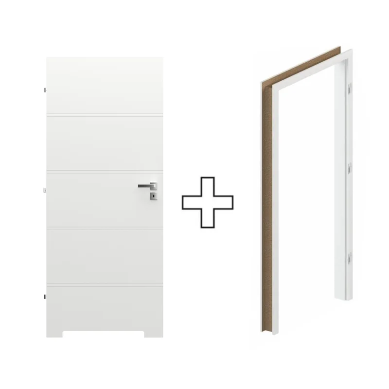 Komplet Drzwi + Ościeżnica Regulowana Porta Trim T lewe 70