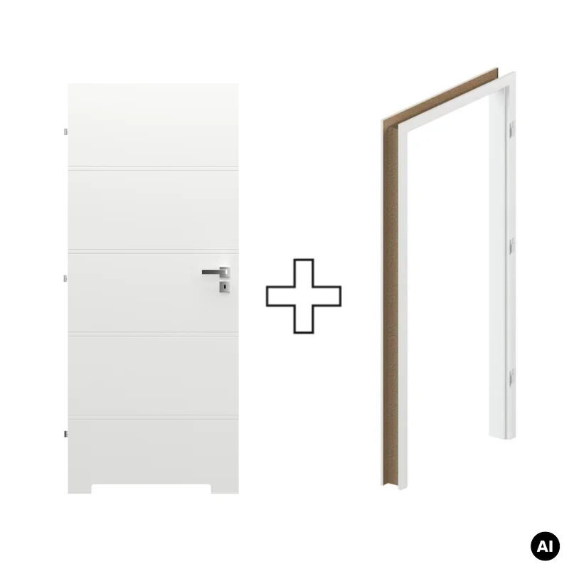Komplet Drzwi + Ościeżnica Regulowana Porta Trim T lewe 70