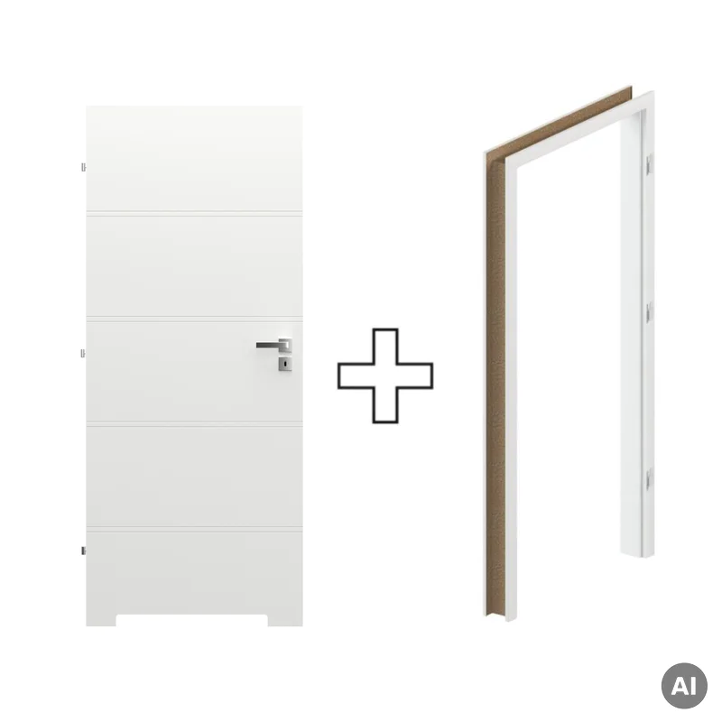 Komplet Drzwi + Ościeżnica Regulowana Porta Trim T lewe 70