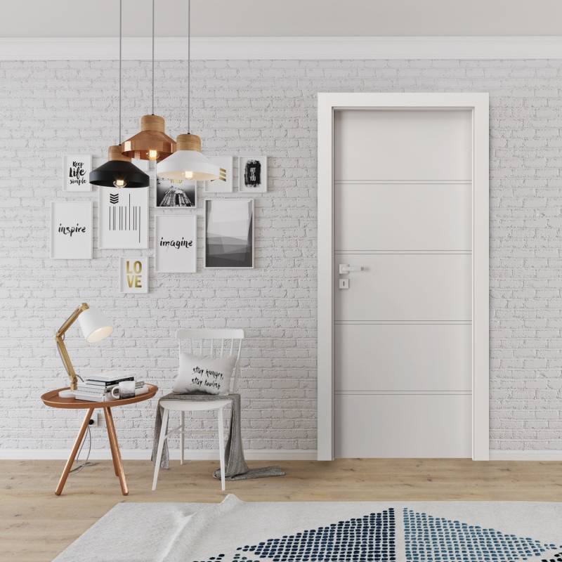 Komplet Drzwi + Ościeżnica Regulowana Porta Trim T lewe 70 przylgowe z podcięciem wentylacyjnym, TRIM SPXLT10L07LBIWSB30H000