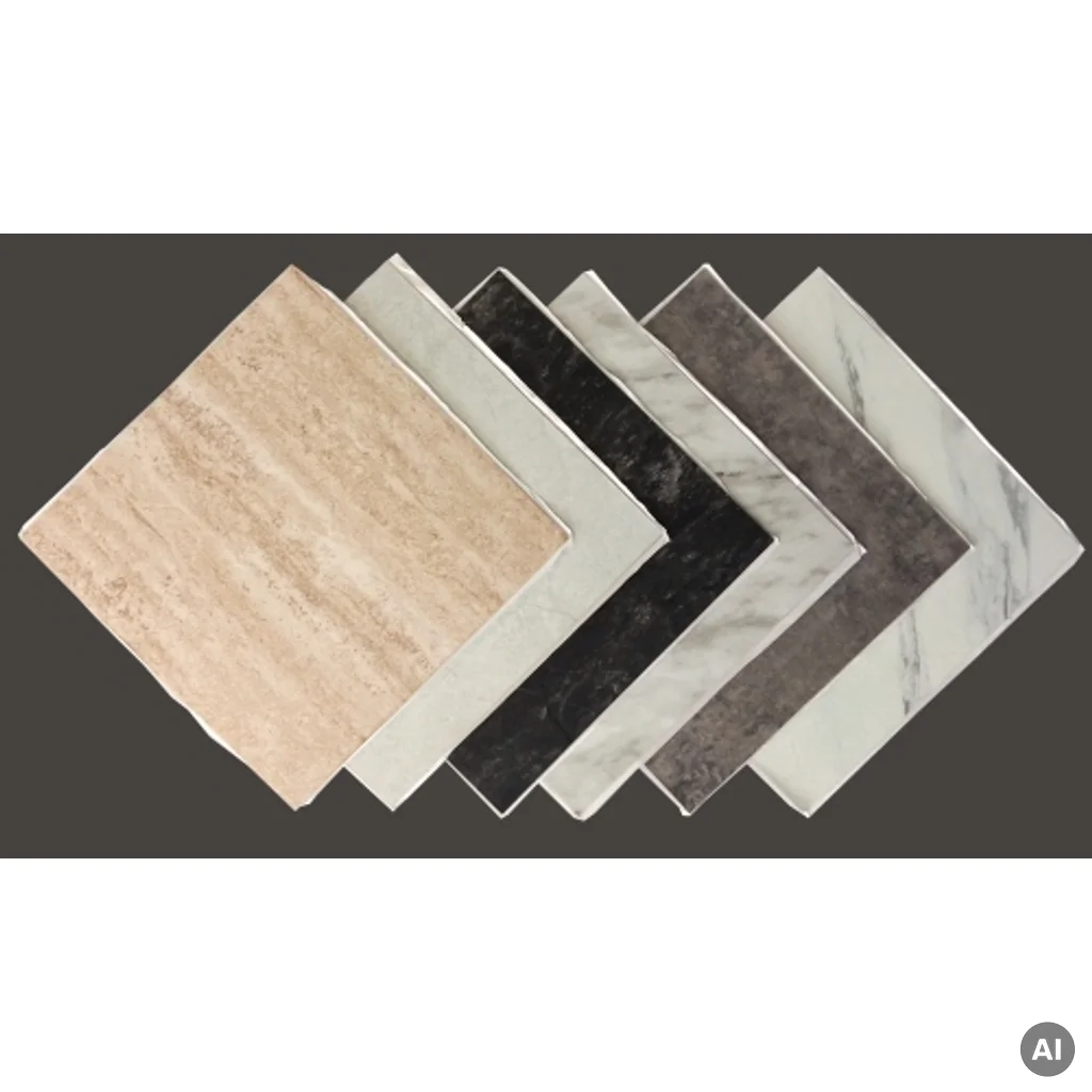 Panele Winylowe Samoprzylepne Marmur Biały Kamień BZY666-4 1.8 mm