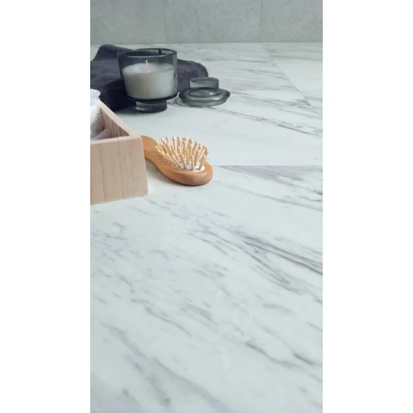 Panele Winylowe Samoprzylepne Marmur Biały Kamień BZY666-4