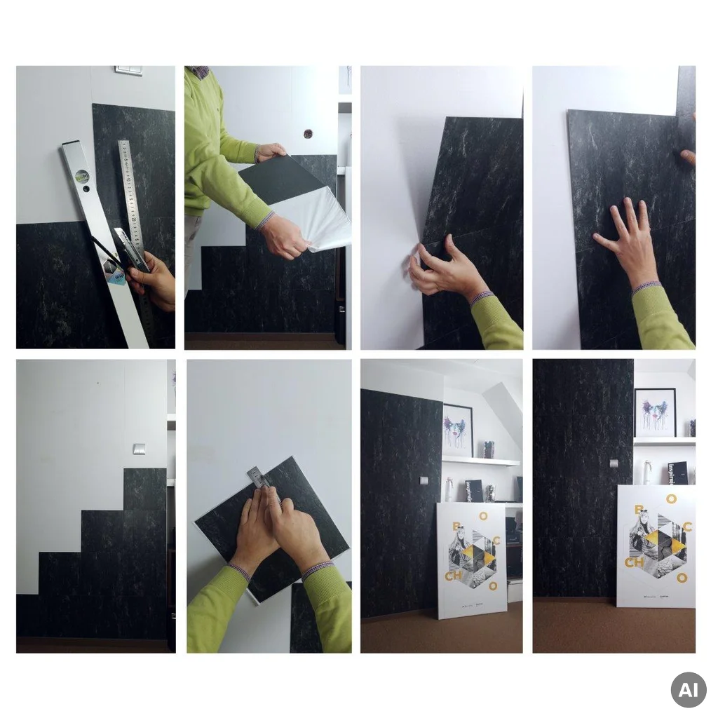 Panele winylowe samoprzylepne Marmur Biały Kamień 1.8 mm, BZY666-4
