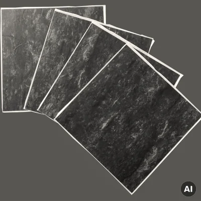 Panele Winylowe Samoprzylepne Kamień Łupek Czarny 1.8 mm, BZY616-6