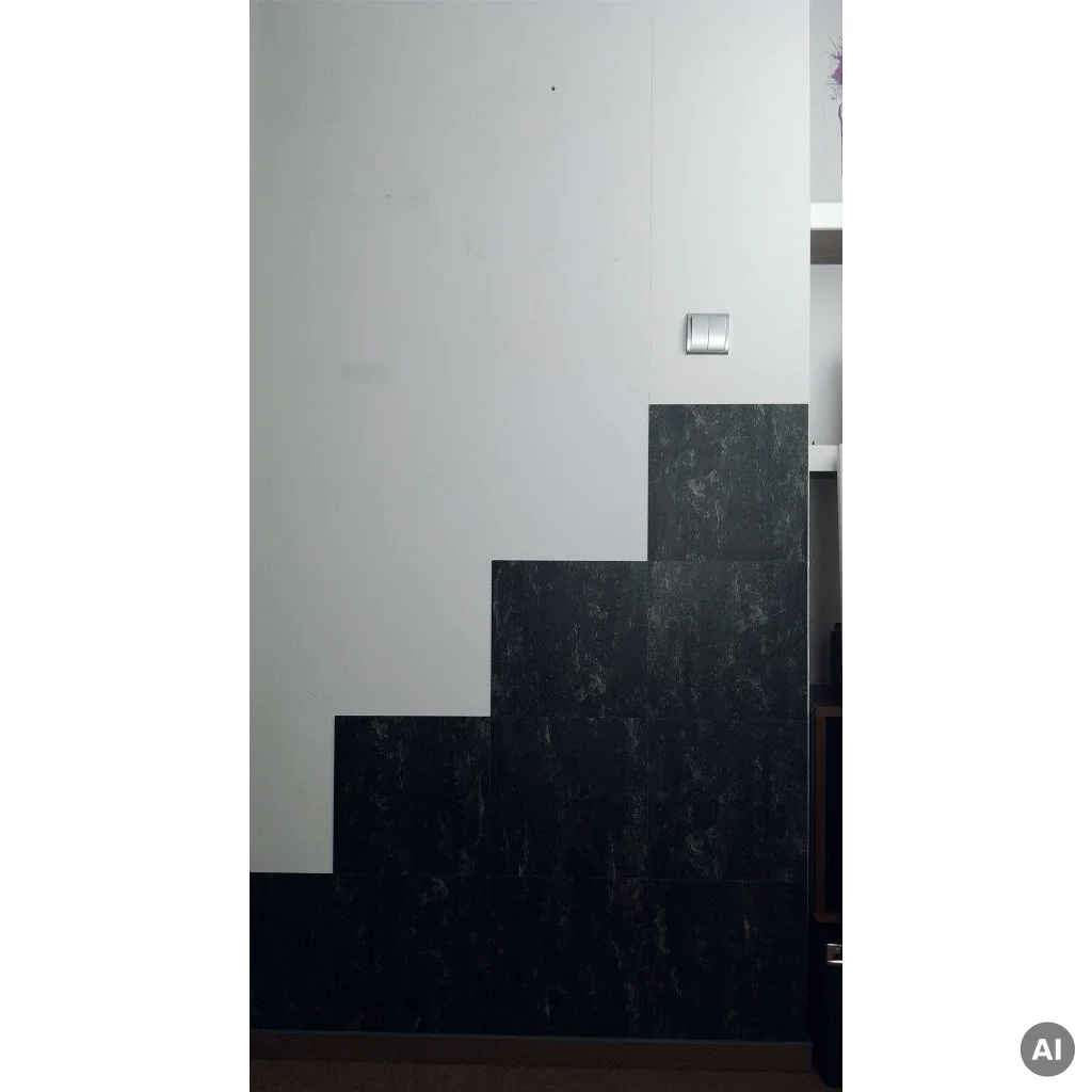 Panele Winylowe Samoprzylepne Kamień Łupek Czarny 1.8 mm, BZY616-6