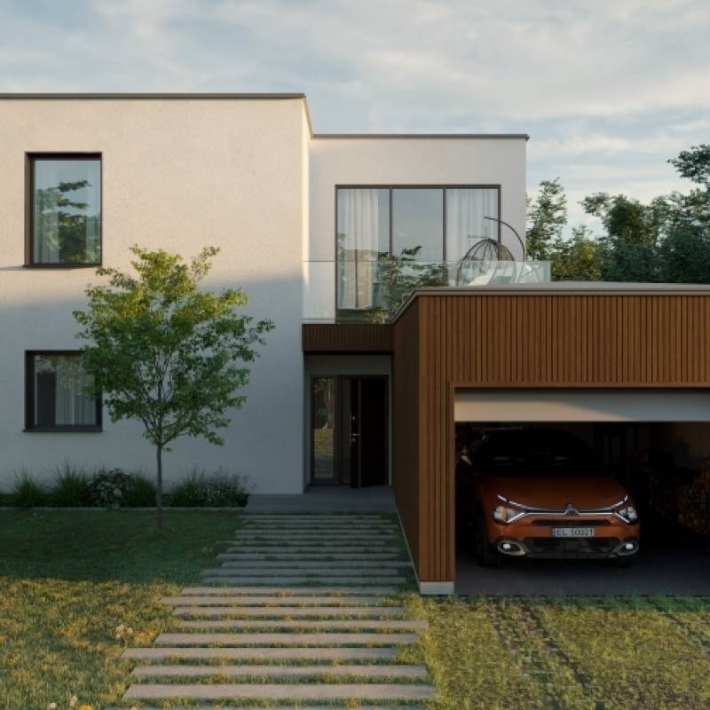 Panele zewnętrzne Fronto lamele Orzech 3028095