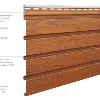 Panele zewnętrzne Fronto lamele Orzech 3028095