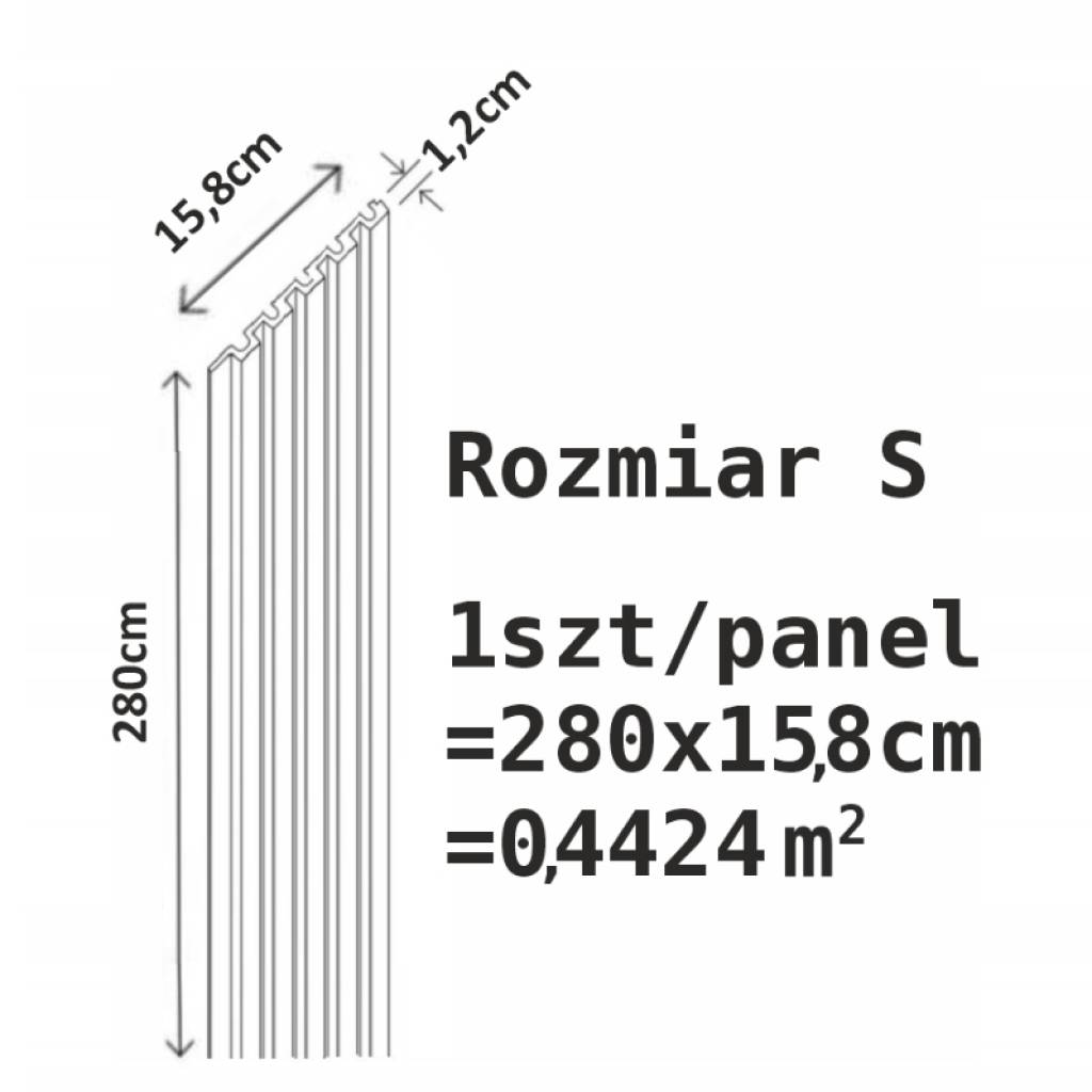 Lamele Białe matowe S 231