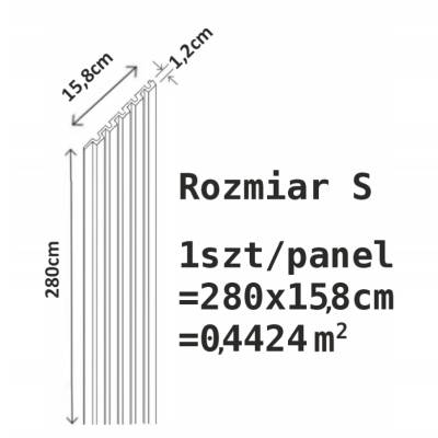 Lamele Białe matowe S 231