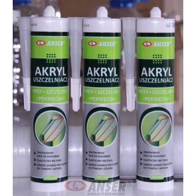 Uszczelniacz Akryl do listew Anser Biały 300 ml, T-79-17-0