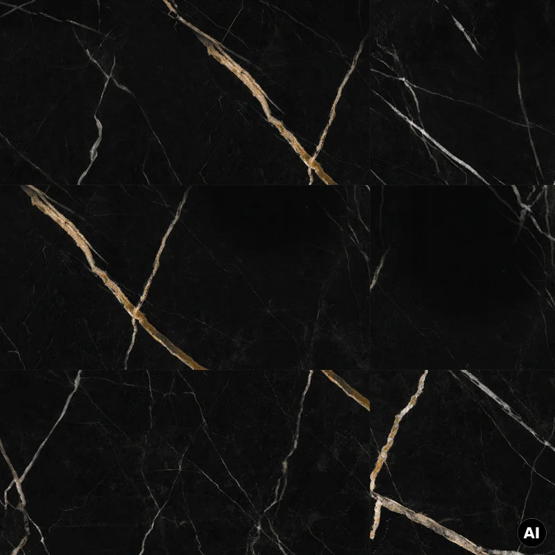 Panele ścienne Calacatta Black 30x60 Marmur Czarny Kamień
