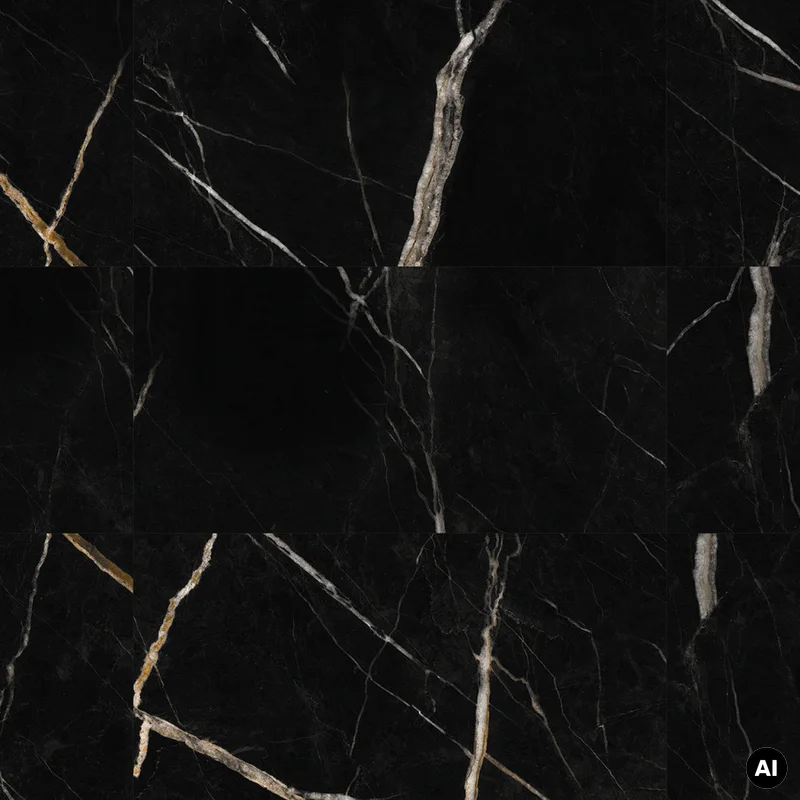 Panele ścienne Calacatta Black 30x60 Marmur Czarny Kamień