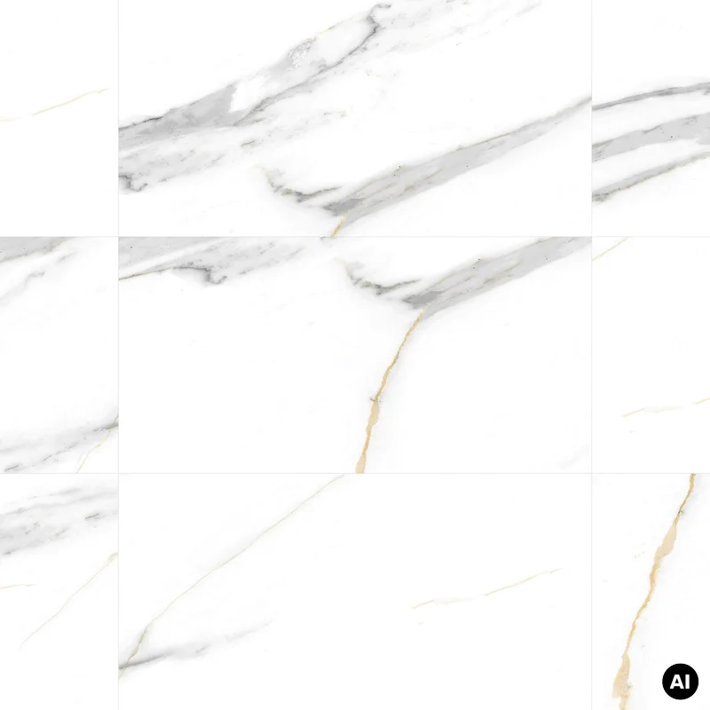 Panele ścienne Calacatta White 30x60 Marmur Biały Kamień