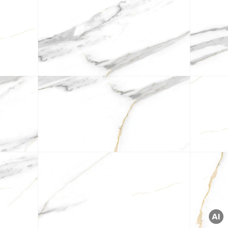 Panele ścienne Calacatta White 30x60 Marmur Biały Kamień