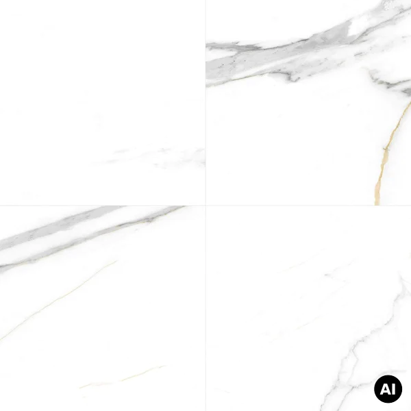 Panele ścienne Calacatta White Biały Marmur Połysk 120x60