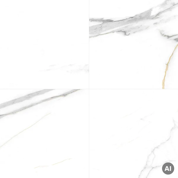 Panele ścienne Calacatta White Biały Marmur Połysk 120x60