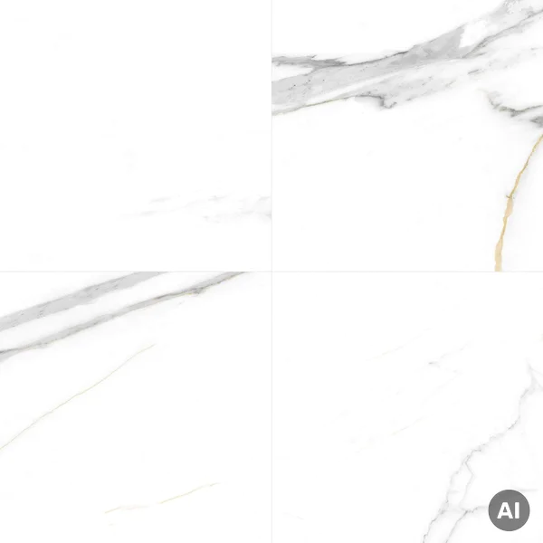 Panele ścienne Calacatta White Biały Marmur Połysk 120x60