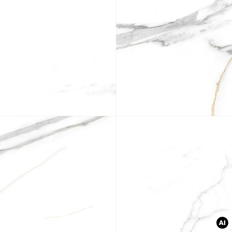 Panele ścienne Calacatta White Biały Marmur Połysk 120x60