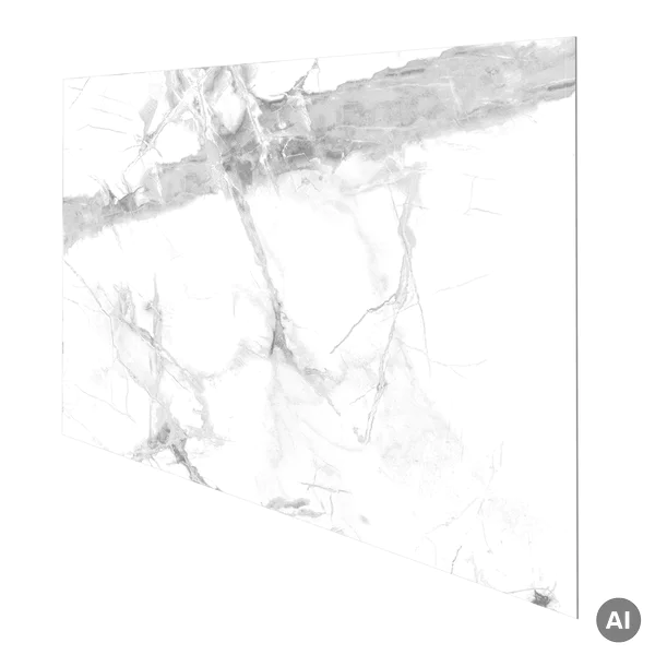 Panele ścienne Calacatta White Biały Marmur Połysk 120x60