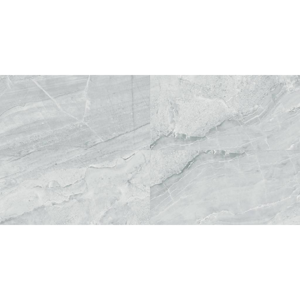 Panele ścienne Ash Grey Marmur Kamień Szary Jasny Połysk 120x60 6053398