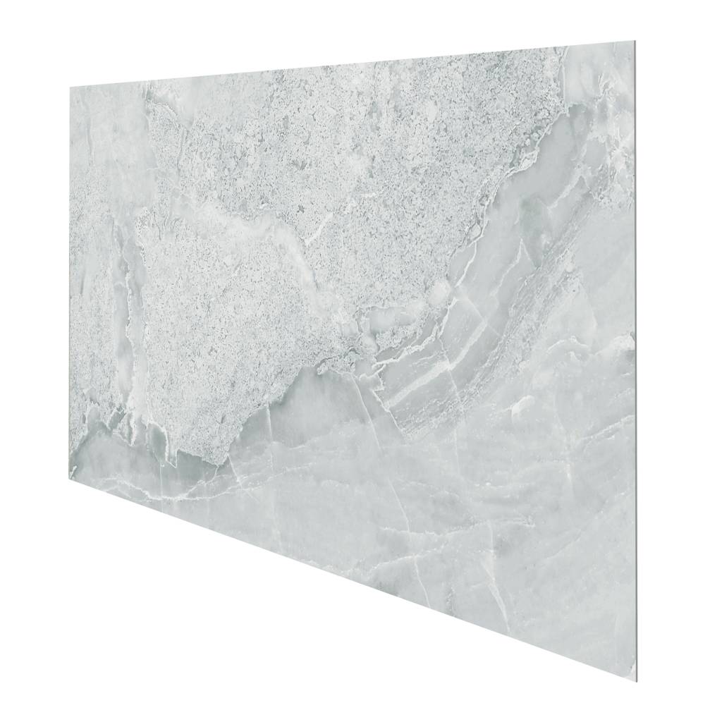 Panele ścienne Ash Grey Marmur Kamień Szary Jasny Połysk 120x60 6053398