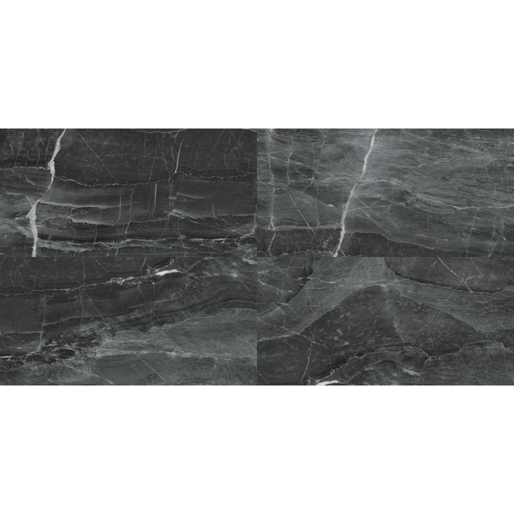 Panele ścienne Dark Stone Czarny Marmur Połysk 120x60 6053397