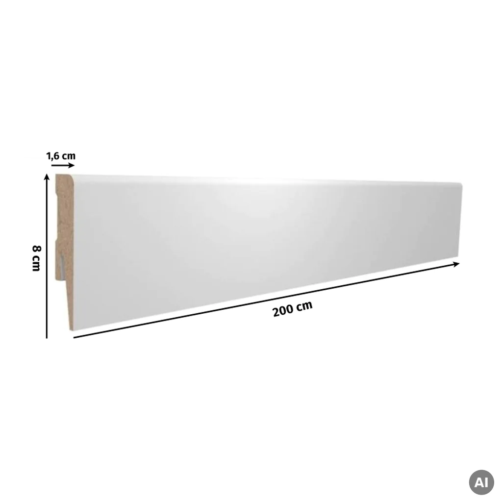 Listwa Invado Gold P129 Biała 2m, 100054033