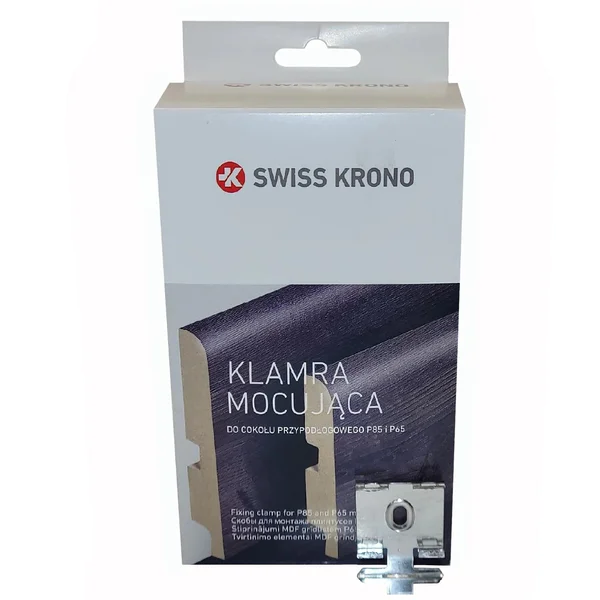 Uchwyty do Listwy Swiss Krono P85 - 50 szt. Klamry Mocujące