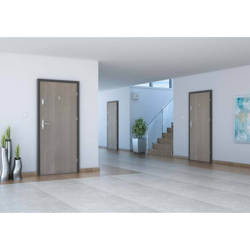 Drzwi Wejściowe Enter Lewe 80 cm Dąb Polski, 5902285886452