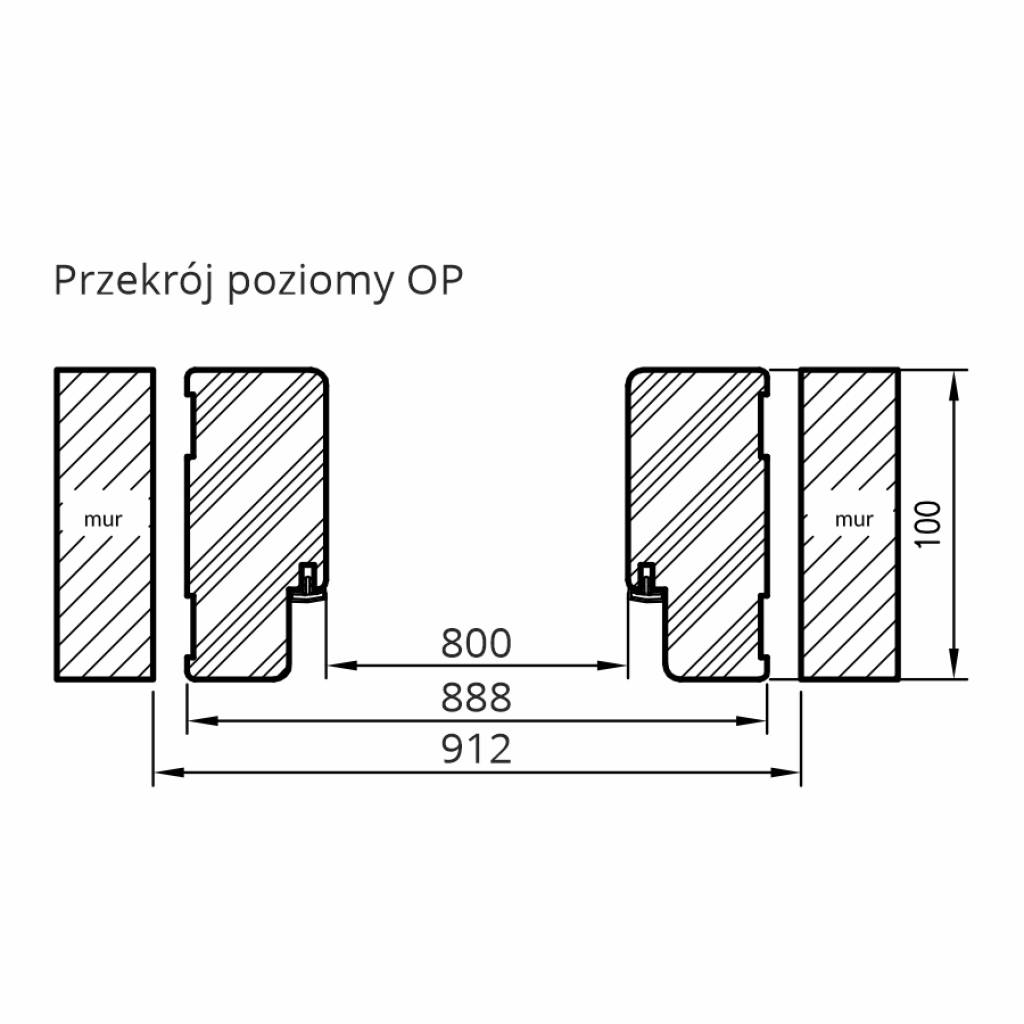 Drzwi Wejściowe Enter Prawe 80 cm Szary Ciemny, 5902743439831