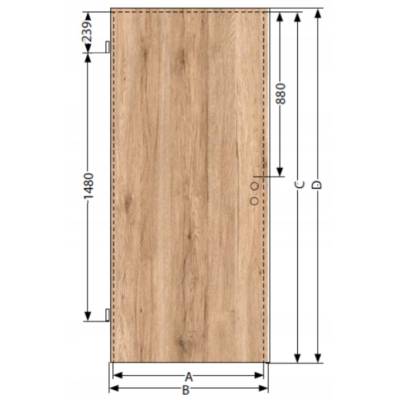 Komplet drzwi + ościeżnica Komplet drzwi + ościeżnica Norma Decor 1 Lewe 80 cm Przylgowe 