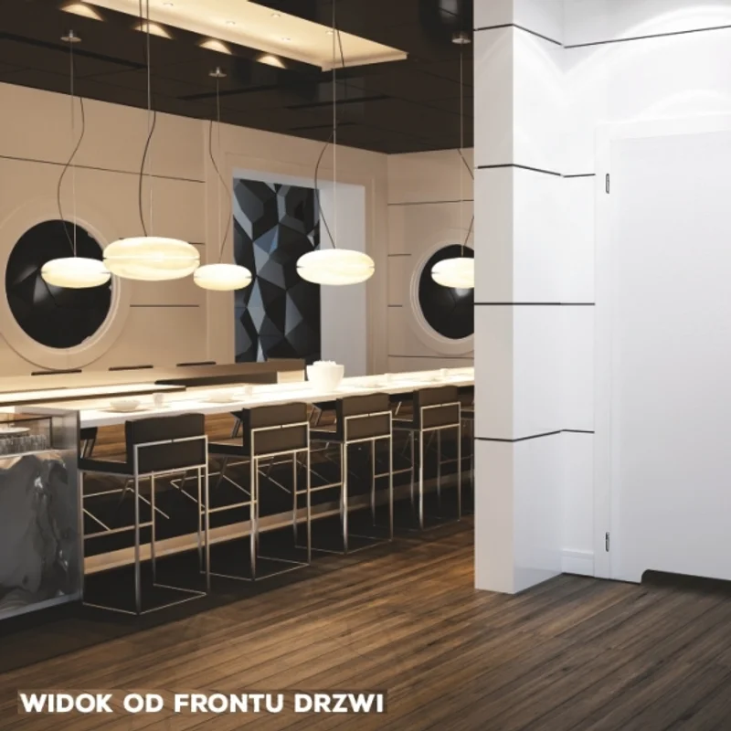 Drzwi Norma Decor 1 Lewe 80 cm Przylgowe z podcięciem wenty