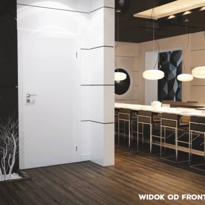 Komplet drzwi + ościeżnica Norma Decor 1 Prawe 80 cm Przylgowe , 100051760