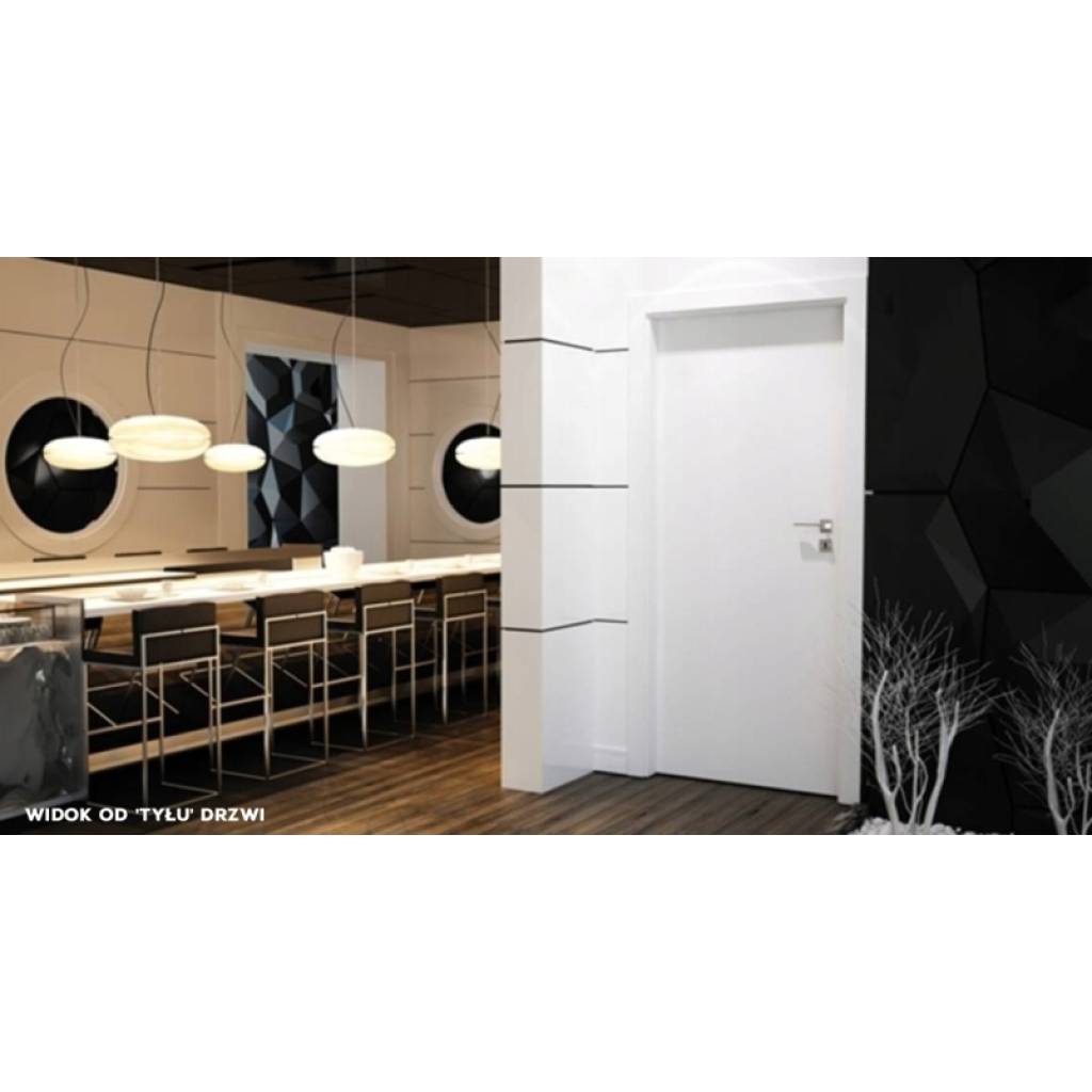 Komplet drzwi + ościeżnica Norma Decor 1 Prawe 80 cm Przylgowe , 100051760