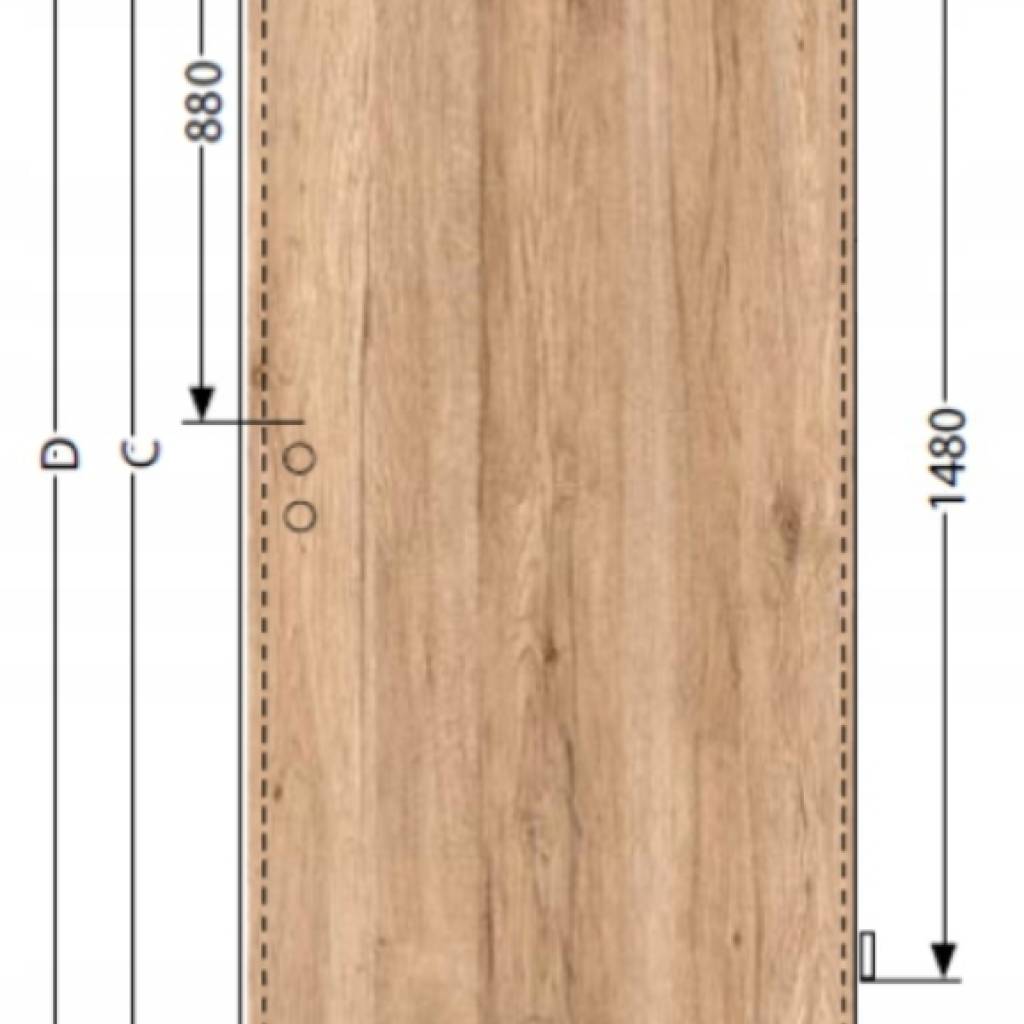 Komplet drzwi + ościeżnica Norma Decor 1 Prawe 80 cm Przylgowe , 100051760