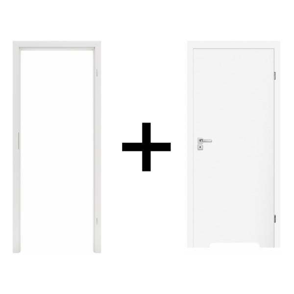 Komplet drzwi + ościeżnica Norma Decor 1 Prawe 80 cm Przylgowe z podcięciem wentylacyjnym, 100054346