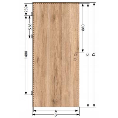 Komplet drzwi + ościeżnica Norma Decor 1 Lewe 90 cm Przylgowe, 100038380