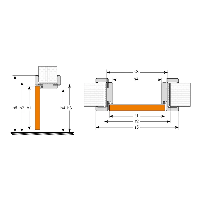 Ościeżnica regulowana z kątownikiem ORS10 Invado 120-139 